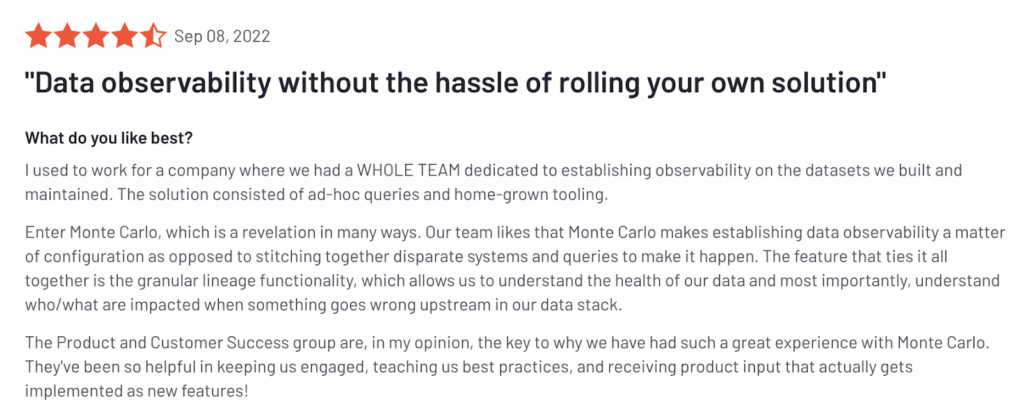 G2 data observability without the hassle