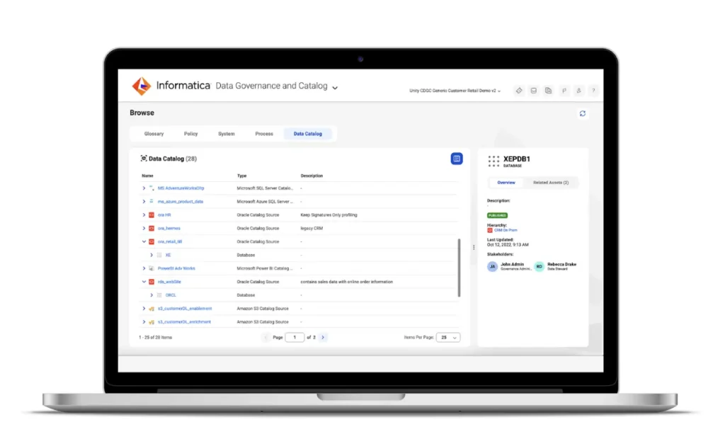 Informatica is one of a variety of data discovery tools