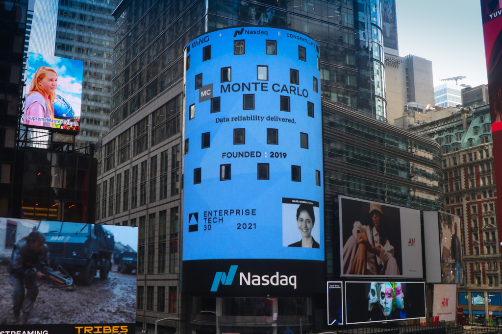 Monte Carlo billboard on Nasdaq