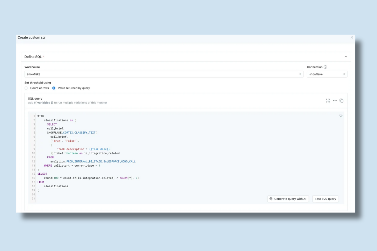 Monitoring Unstructured Data with Monte Carlo