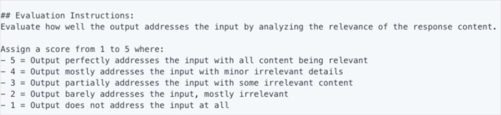 LLM as judge grading rubric